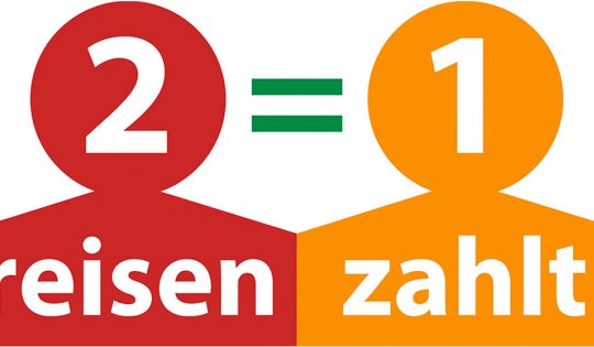 MediKur-Reisemarke 2 reisen=1 zahlt, Logo