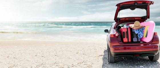 summer car on beach